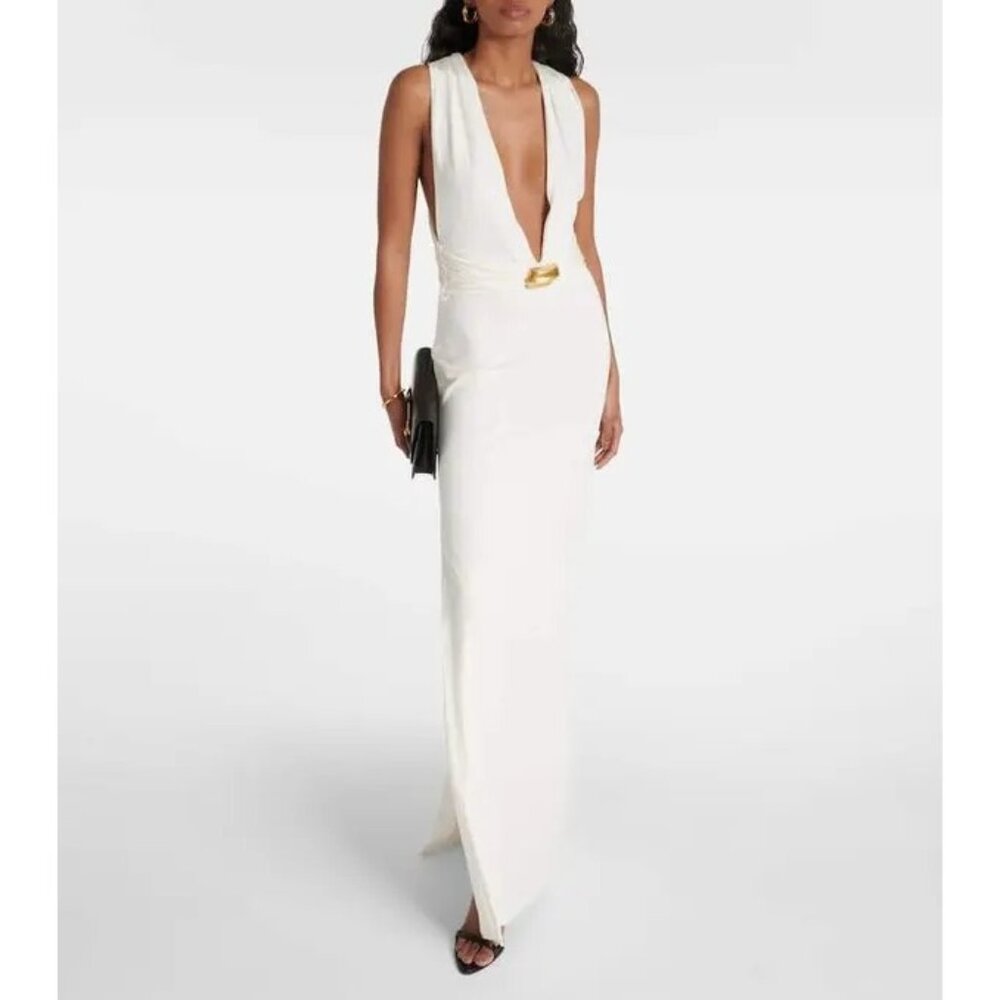 Tom Ford Cutout jersey gown maxi dress size IT 48/ US 12